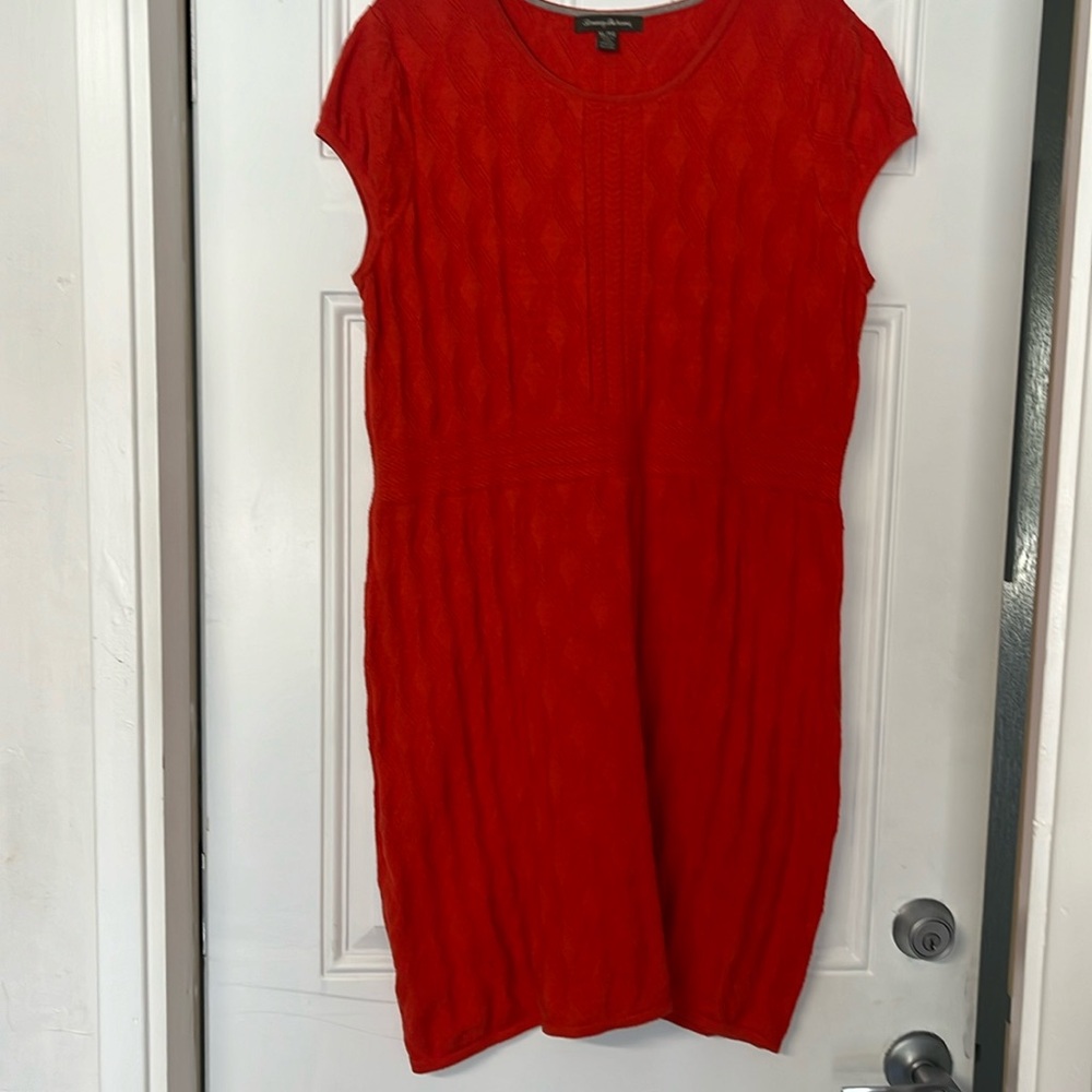 Tommy Bahama Orange Knit light Sweater  Dress xl L